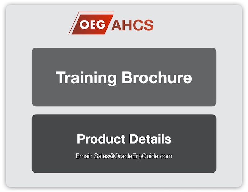 OEG - AHCS Training Brochure